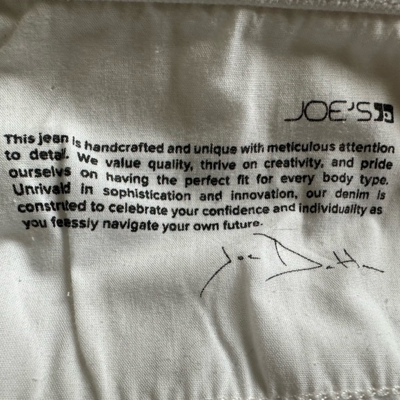 Joe's Jeans The Mia High Rise Wide Ankle  White Size 31. Excellent Condition - Picture 9 of 9
